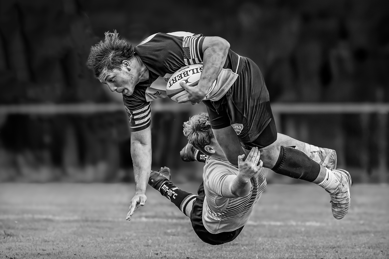 Cyril Boyd (Northern Ireland) Above The Tackle